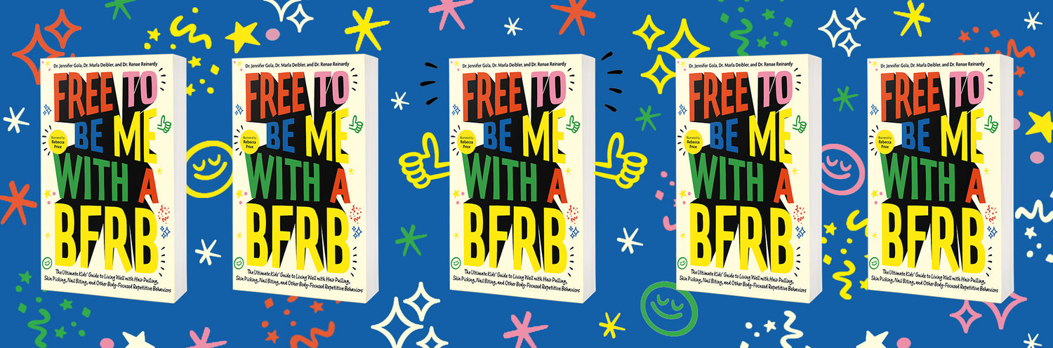 Book cover for Free to Be Me with a BFRB