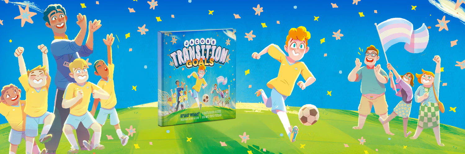 Book cover and illustrations from Jacob's Transition Goals